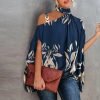 Casual Blue Print Top