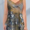 Women's Plus Size Casual Green Retro Floral Print Two Piece Pant Set