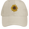 Women's Sunflower Print Cotton Fit Adjustable Hat