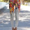 Oil Painting Floral Leggings