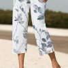 Loose Leaf Buttoned Casual Pants
