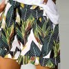 Women's Wide Leg Shorts Black White Pink Fashion Basic Holiday Weekend Ruffle Side Pockets Micro-elastic Short Comfort Floral S M L XL 2XL